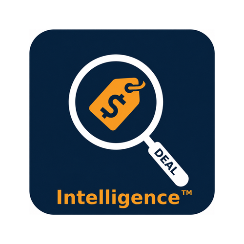 Deal Intelligence™ logo — magnifying glass over a price tag with the word DEAL on the handle